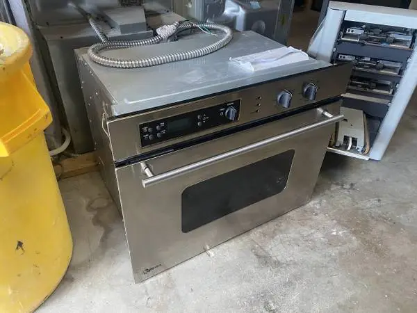 SS GE Monogram Wall Oven 30 Convection Model #ET837SB3SS Used