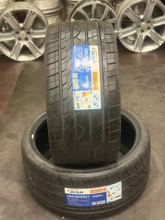 285/30/21 NEW TIRES DURUN ONLY TWO TIRES