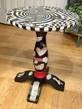 Alice in Wonderland Themed Round Tea Table