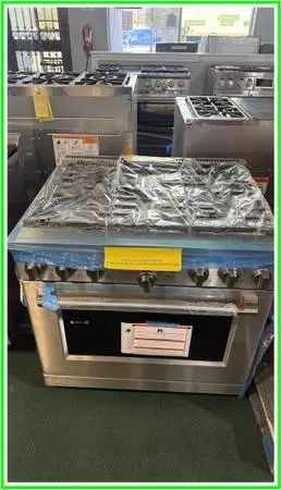 Café – 36-inch Gas Range with 6 Burners 6.2 Cu. Ft. – Stainless