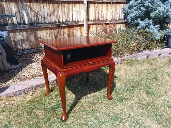 Heavy Wooden Table Drawer 23.5 x 19 x 26 tall