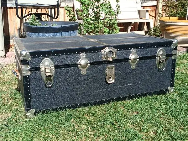 Vintage Steamer Storage Trunk 36 x 20 x 14 tall