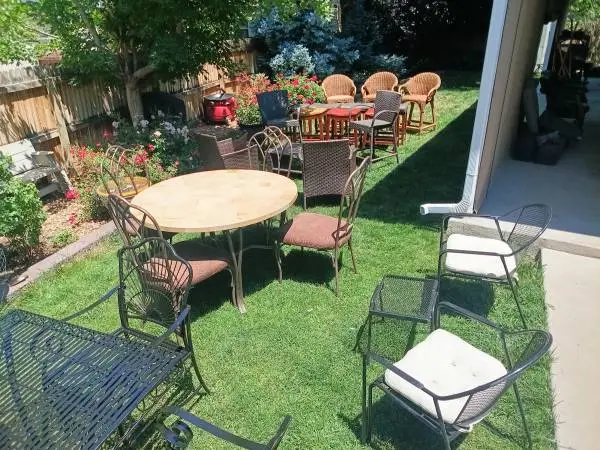 Outdoor Patio Furniture Sets Wicker Metal Chairs Bar Stools+++