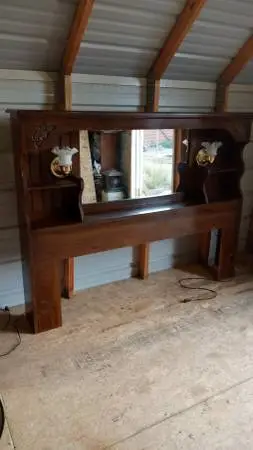 Queen Headboard with Night Stands