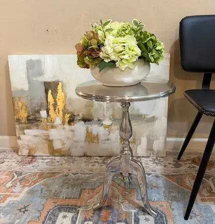 Silver Side Table