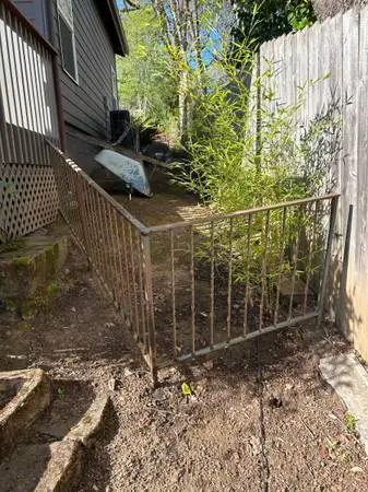 WROUGHT IRON RAILING “L-SHAPE” LONG SIDE IS APPROX. 9-FT LONG
