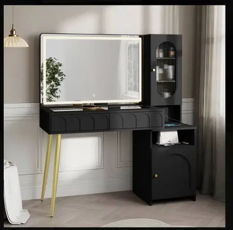 Modern Style Vanity Desk with Lights