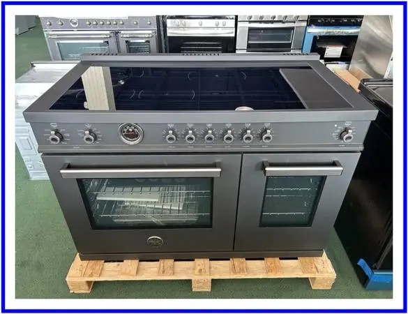 Bertazzoni Professional Series 48 In. Induction Range- Black Carbonio