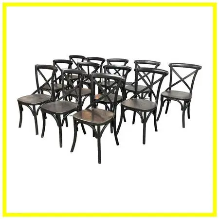 Restoration Hardware Metal Madeleine Side Chairs, Set Of Twelve