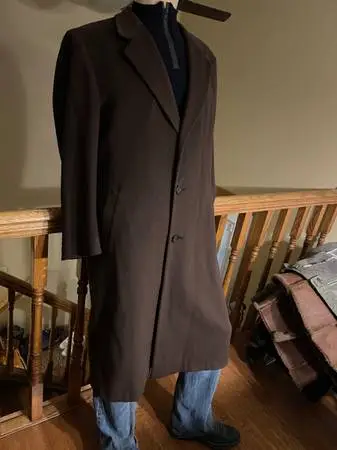 MENS NORDSTROM by JACOB SIEGEL LAMBSWOOL COAT SIZE XL