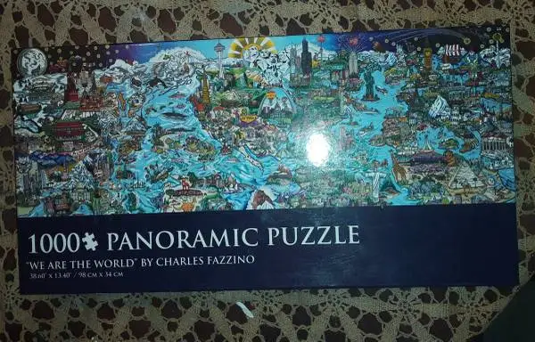 Andrews Blaine We are The World Panoramic Puzzle, 1000-Piece
