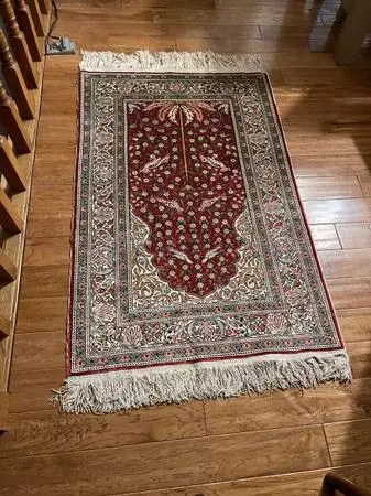 GORGEOUS ASIAN RUG with a SILK BLEND