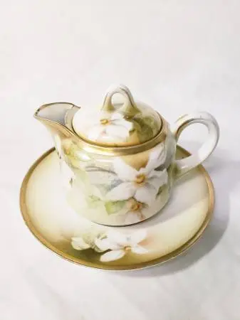 I.S. Germany Syrup Pitcher and Plate