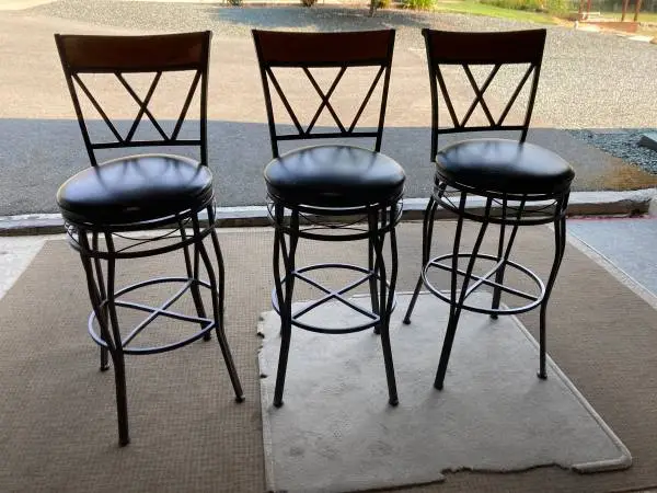 Three Bar stools.
