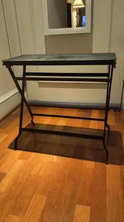 Pottery Barn Metal Folding Tray Table Retail $199