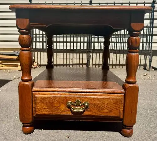 Hammary Solid Wood End Table with Drawer