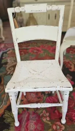 Distressed White Dining Chairs
