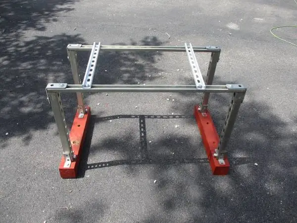 mini split ground outside condenser mounting bracket