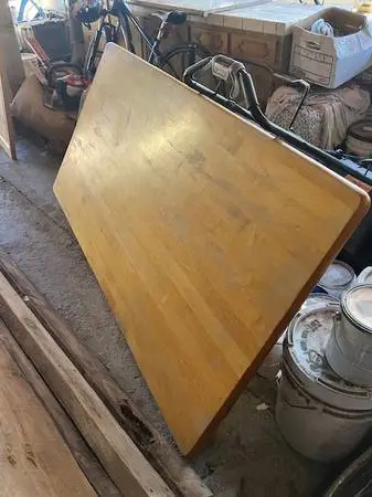 SOLID oak table TOP only