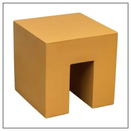 New Lella & Massimo Vignelli For Heller Vignelli Cube Stool, Outdoor