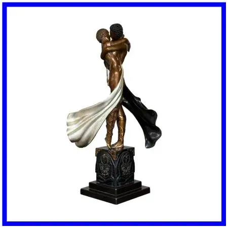 Erté, Romain De Tirtoff (1892–1990) lovers And Idol Bronze Sculpt