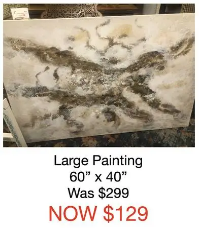 Large Painting 60 x 40, and lots of other great stuff on SALE!!!