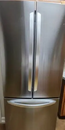 Like-New 21.8 Cu. Ft. Stainless Steel French Door Refrigerator