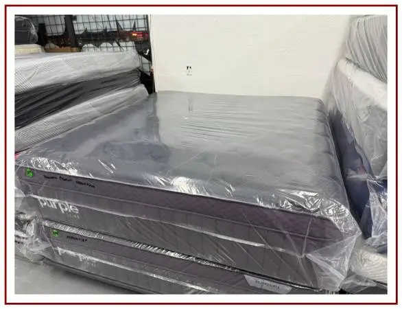 KING SIZE PURPLE LUXE REJUVENATE PREMIER MATTRESS & BOX SPRINGS BED