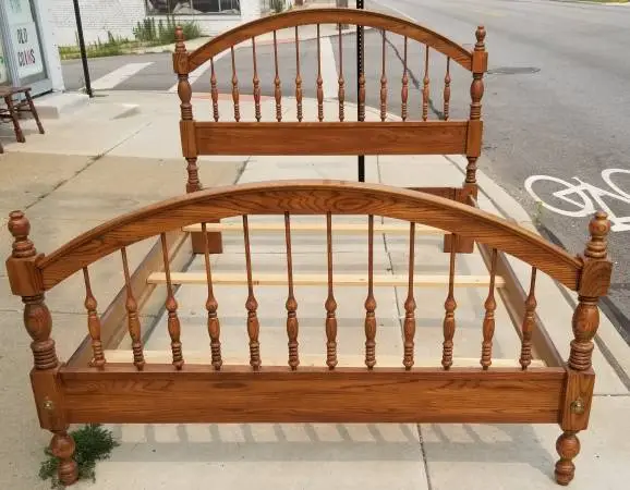 Solid Oak Queen Bed Frame