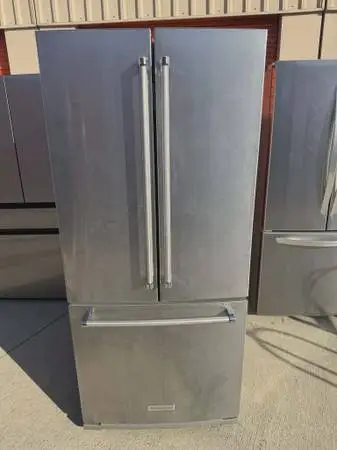 KitchenAid 30 stainless steel compact refrigerator ice and water