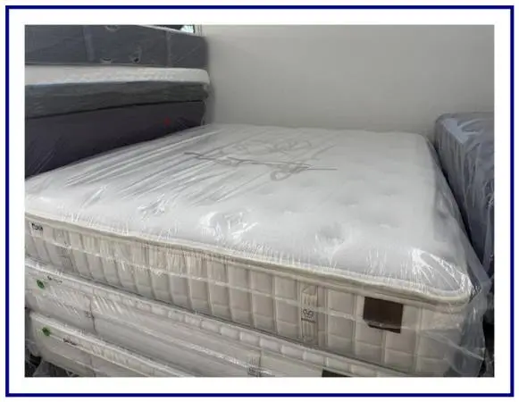 California King Koil Natural Collection Eurotop Mattress & Boxes Bed
