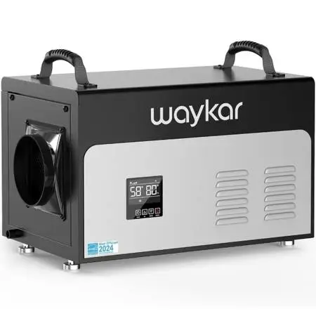 ☆ Waykar 130 Pints Energy Star Commercial Dehumidifier with Pump & Dra