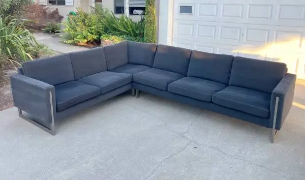 Luxury American Leather Savino Corner Sectional Sofa