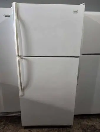 Whirlpool White Top Freezer Refrigerator