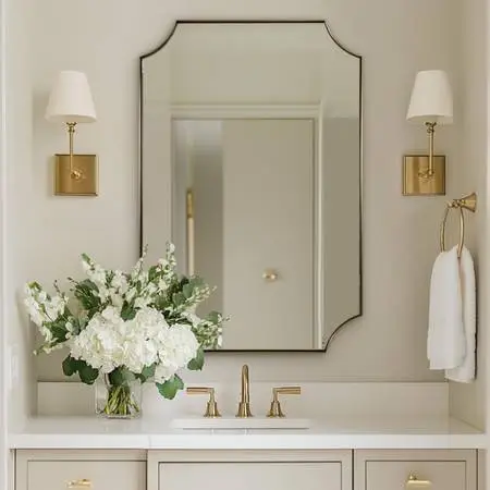 New Scalloped Accent Mirror