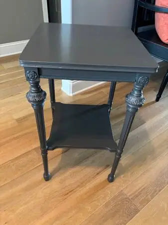 Antique Gray Side Table