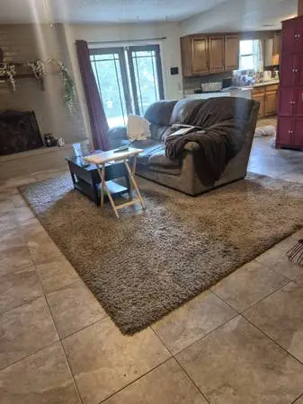 Large Gray Shag Area Rug