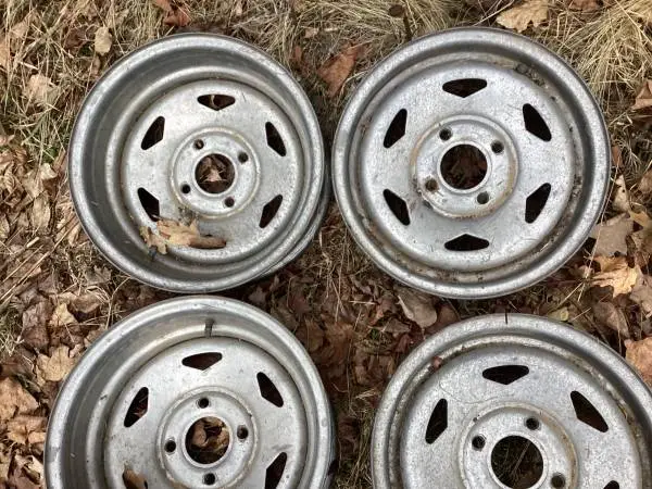 Yamaha Kodiak set 4 Galvinized Wheels , 14” Front & Rear