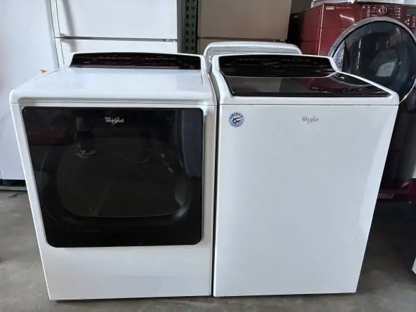 Whirlpool Top Load Washer Machine Large Capacity Steel Tub & GAS Dryer
