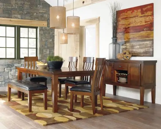 New dining table, chairs and bench with 4 color options