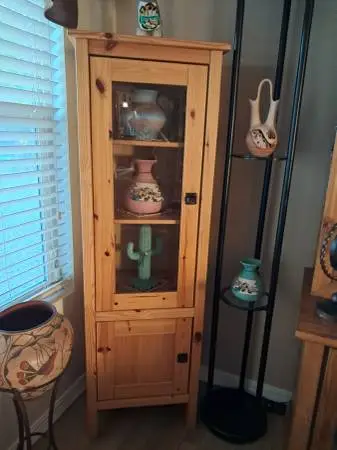 Solid pine wood cabinet