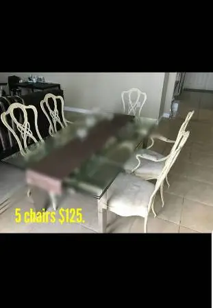 5-piece dining chairs set