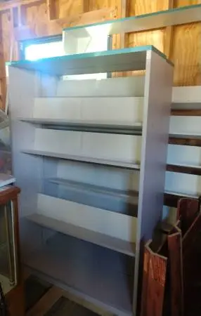 3 Display Bookshelves & 1 Corner Bookshelf