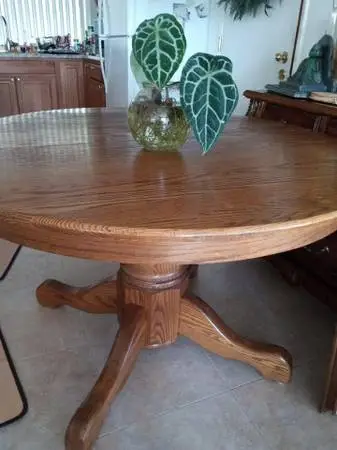 Refurbished like new dining table 48 round