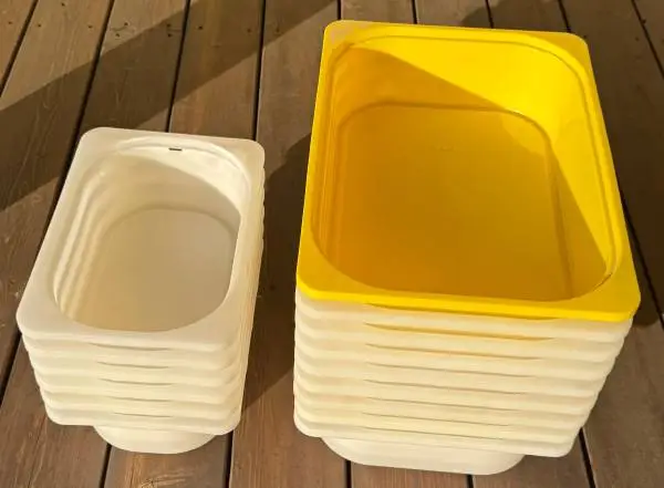 Used IKEA TROFAST bins 2 sizes