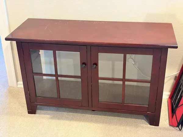Glass Door Console - Media / Dishware / etc