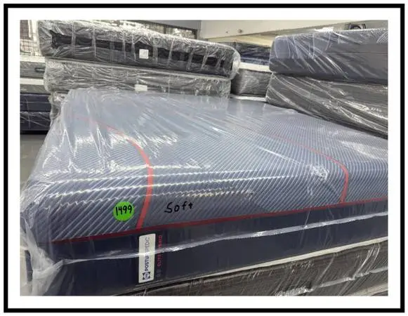 King Size Sealy Posturepedic Elite Hybrid Mattress & Boxes Bed