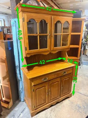Wooden Cochrane Hutch Cabinet
