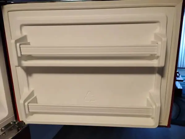 Awesome red refrigerator freezer same as new delivery