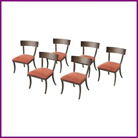 Design Institute Of America Klismo Dining Side Chairs, Set Of Six. Est